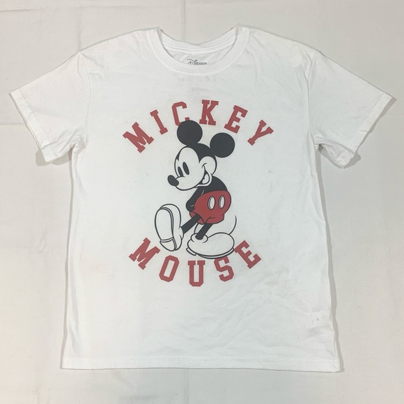 Lot Of 2 Disney Medium Mickey Minnie Mouse Crewneck Coup T Shirt S/S Graphic Tee - Picture 2 of 10